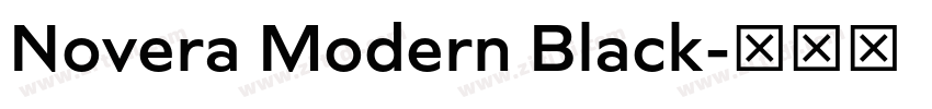 Novera Modern Black字体转换 Novera Modern Black字体转换